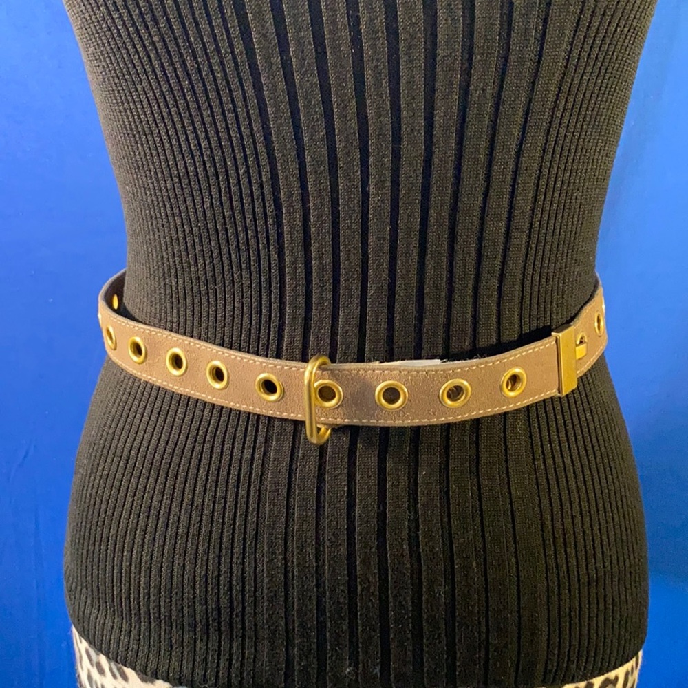J. Crew brushed suede punch hole belt
